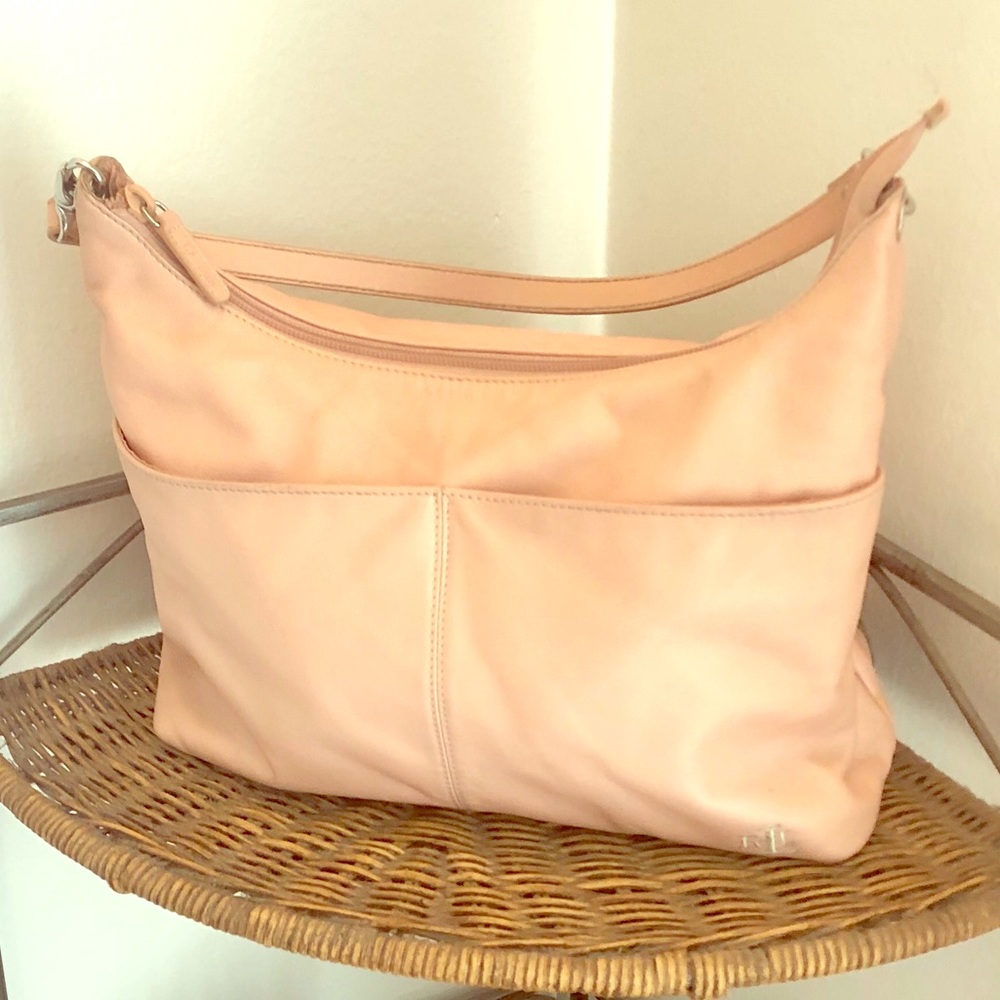 Ralph Lauren Pale Pink Leather Hand Bag
